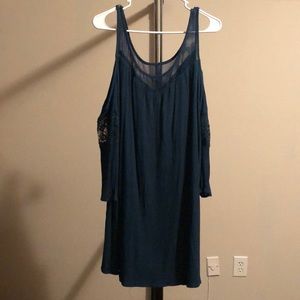 Large cold shoulder dress